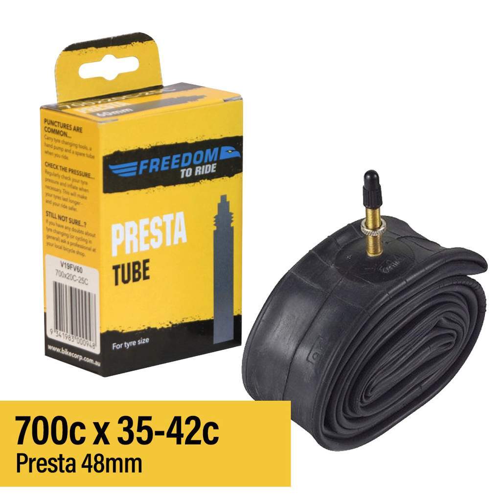 Tube 700 x 35-42 Freedom Presta Valve 48mm Original Garansi Resmi